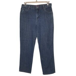 Gloria Vanderbilt Amanda 12 Tapered-Leg Jeans Medium Rise Stretch Indigo Denim